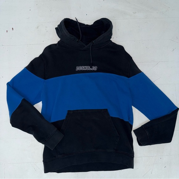 DC Other - Vintage DC Men's Hoodie with Black and Blue Design 90s Skateboard Retro